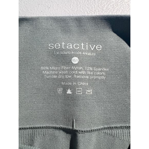 Set Active Leggings Scluptflex Seamless Rain Blue Workout Athletic Running Gym - Picture 7 of 7